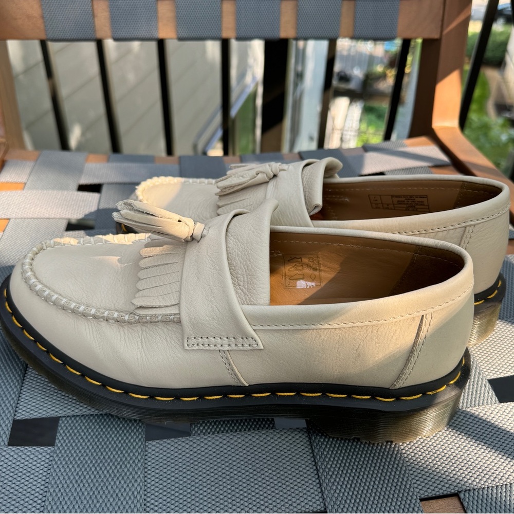 Dr. Martens Parchment Beige Loafers - Women’s Size 9 / 41 EU